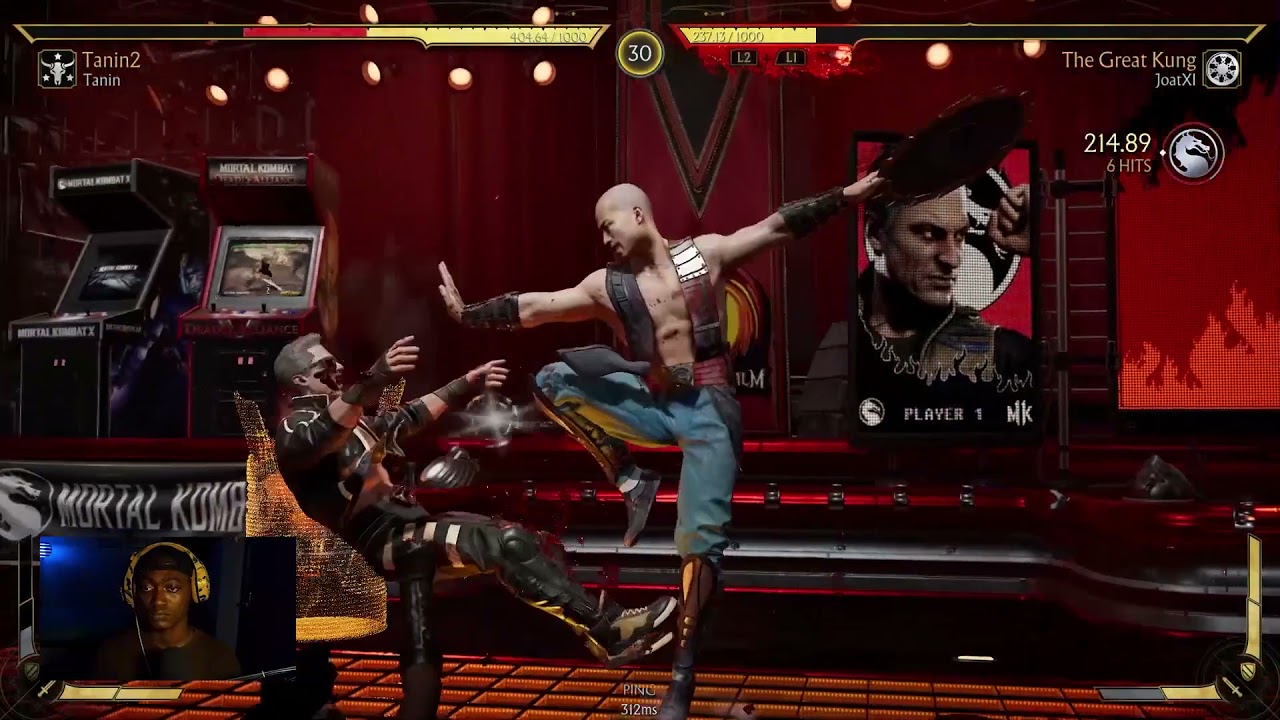 Kung Lao Krushing Blow COMBO made him QUIT!!