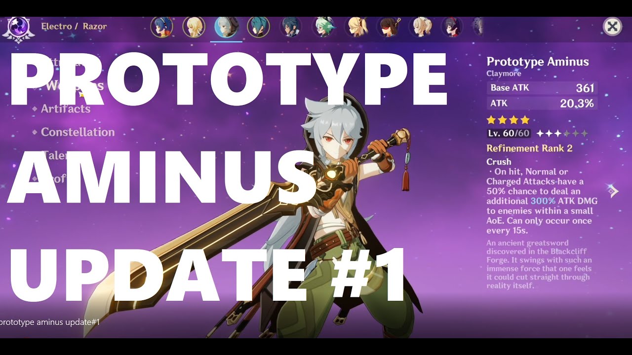 Genshin Impact - Prototype Aminus Update #1