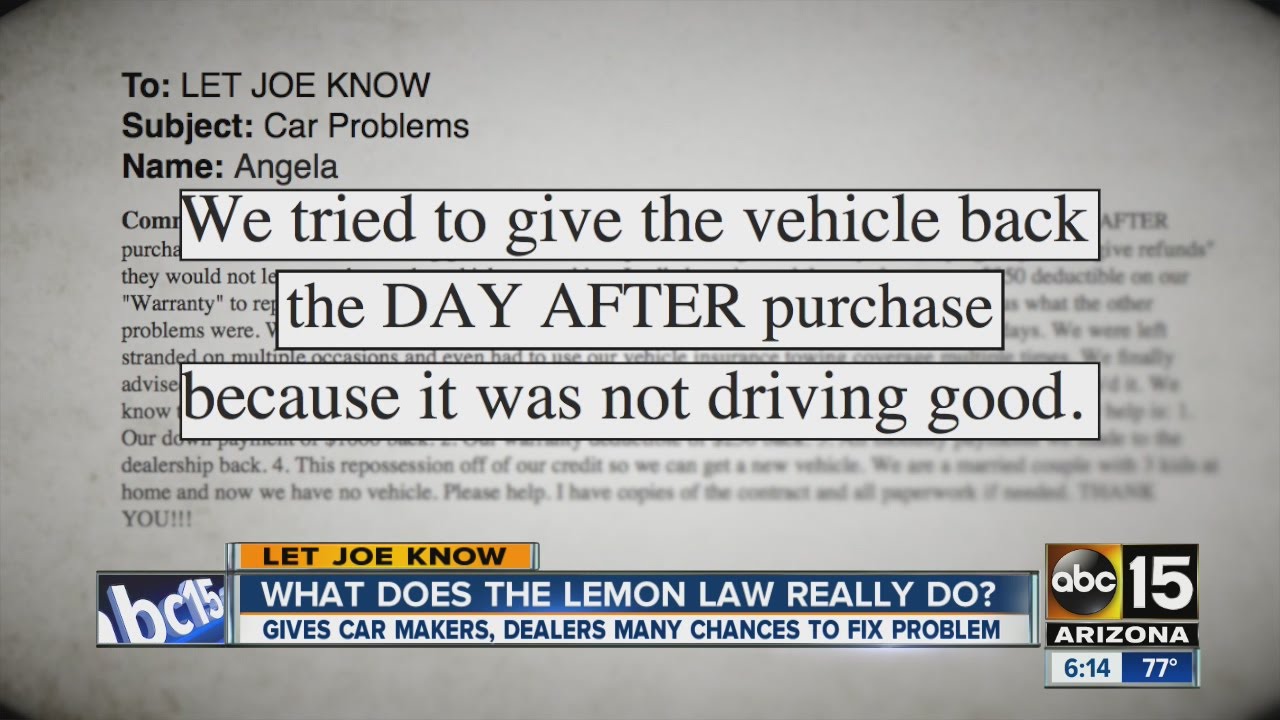 What does the Lemon Law really do?