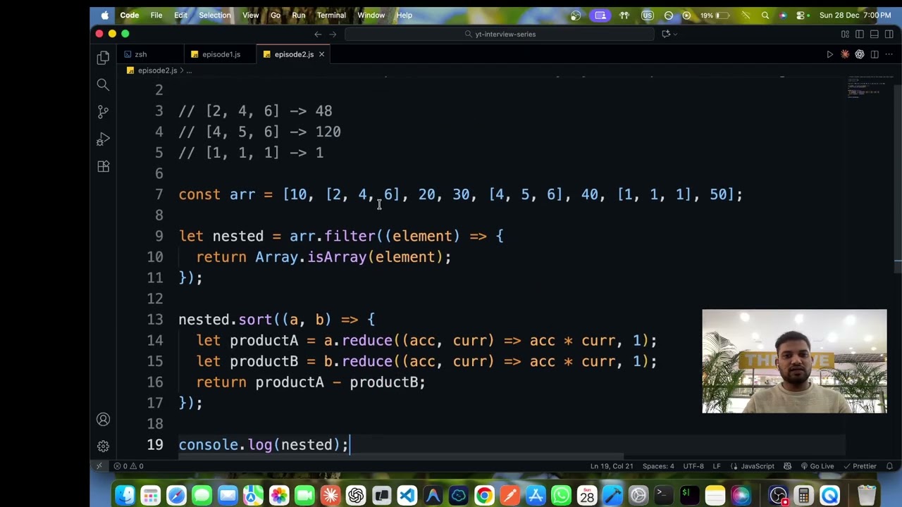 Array | Javascript | Interview Series | Marathi | मराठी