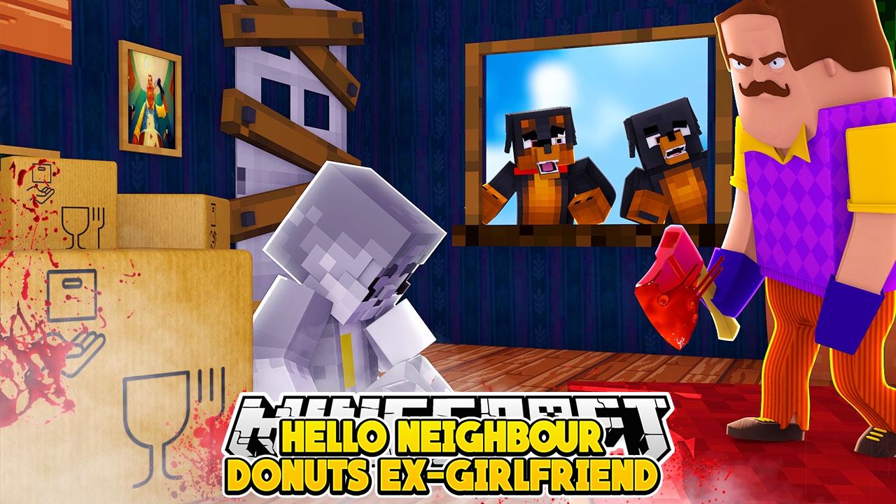 Minecraft Disaster - ATTACKED BY THE HELLO NEIGHBOR - Little Baby Max