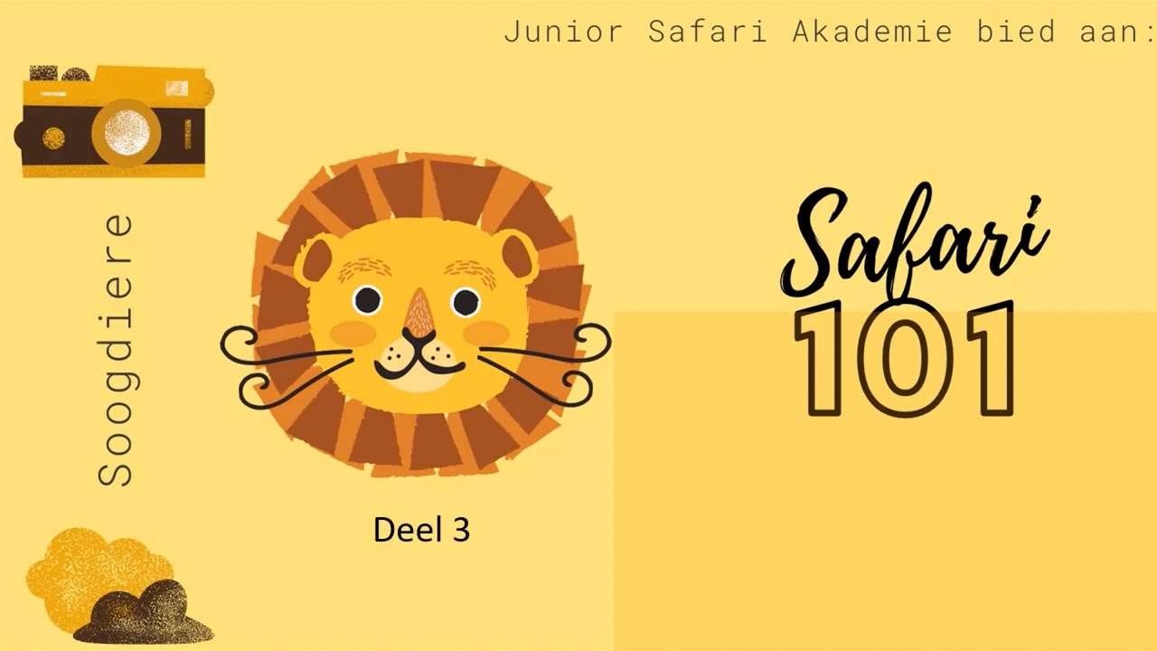 Safari 101 vir kinders | Deel 3 | Soogdiere #afrikaans #natuur #safari