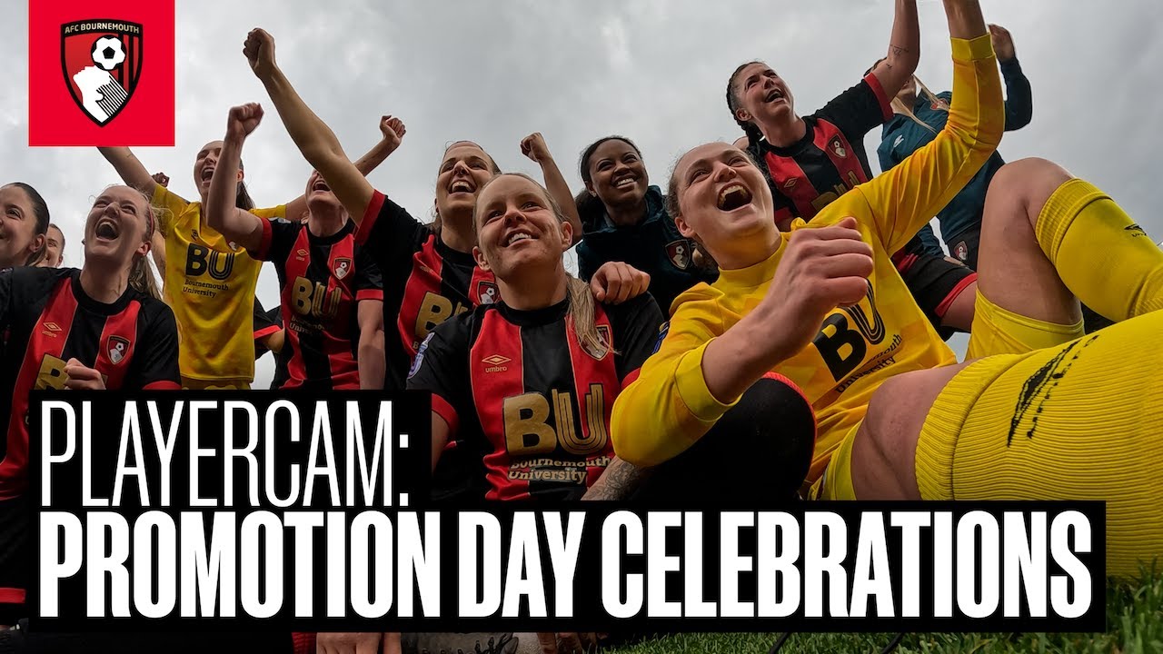 🎉 Join the players on the pitch as our women's team were crowned league champions!