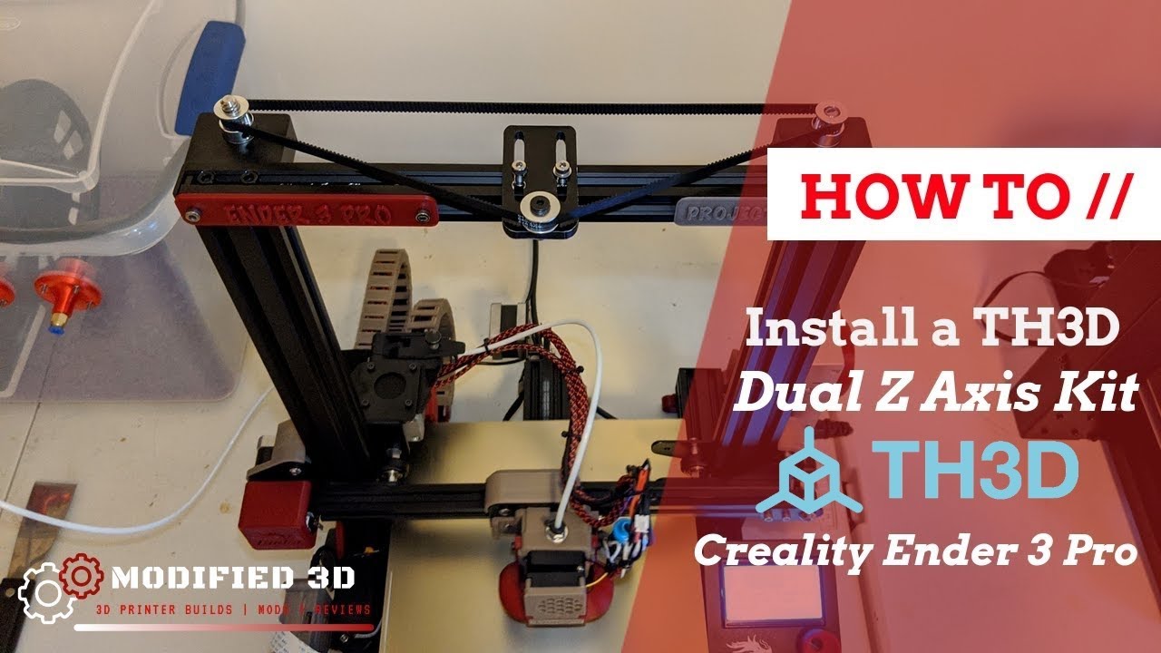 Th3d Dual Z Axis Kit Install | Creality Ender 3 (Base/Pro/v2)