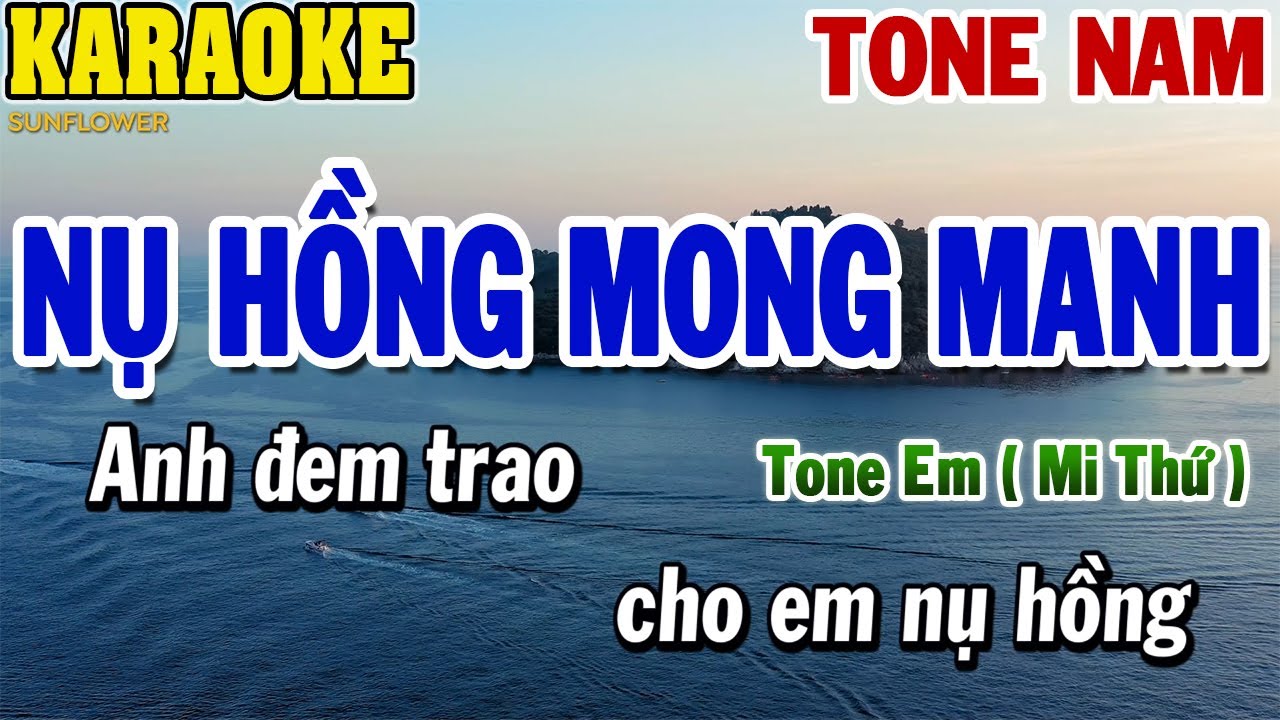 Karaoke Nụ Hồng Mong Manh Tone Nam | 84
