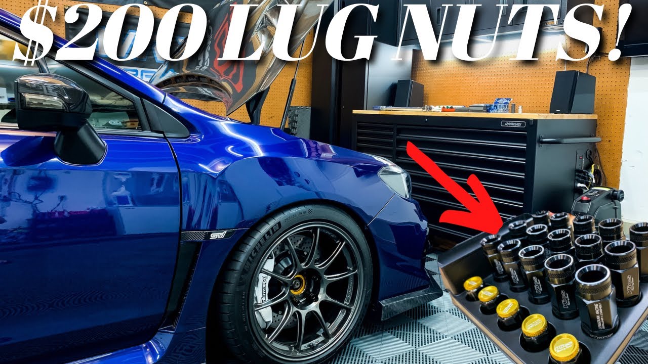 Installing 2 Piece Project Kics Lug Nuts On My STI | + Bonus Keyboard Build!