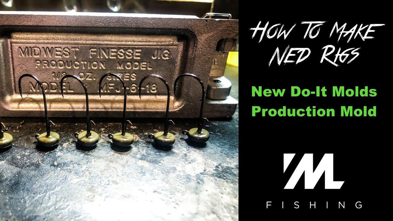 Как сделать лучшие NED-оснастки с помощью пресс-формы Do It Molds Midwest Finesse Jig Production ...