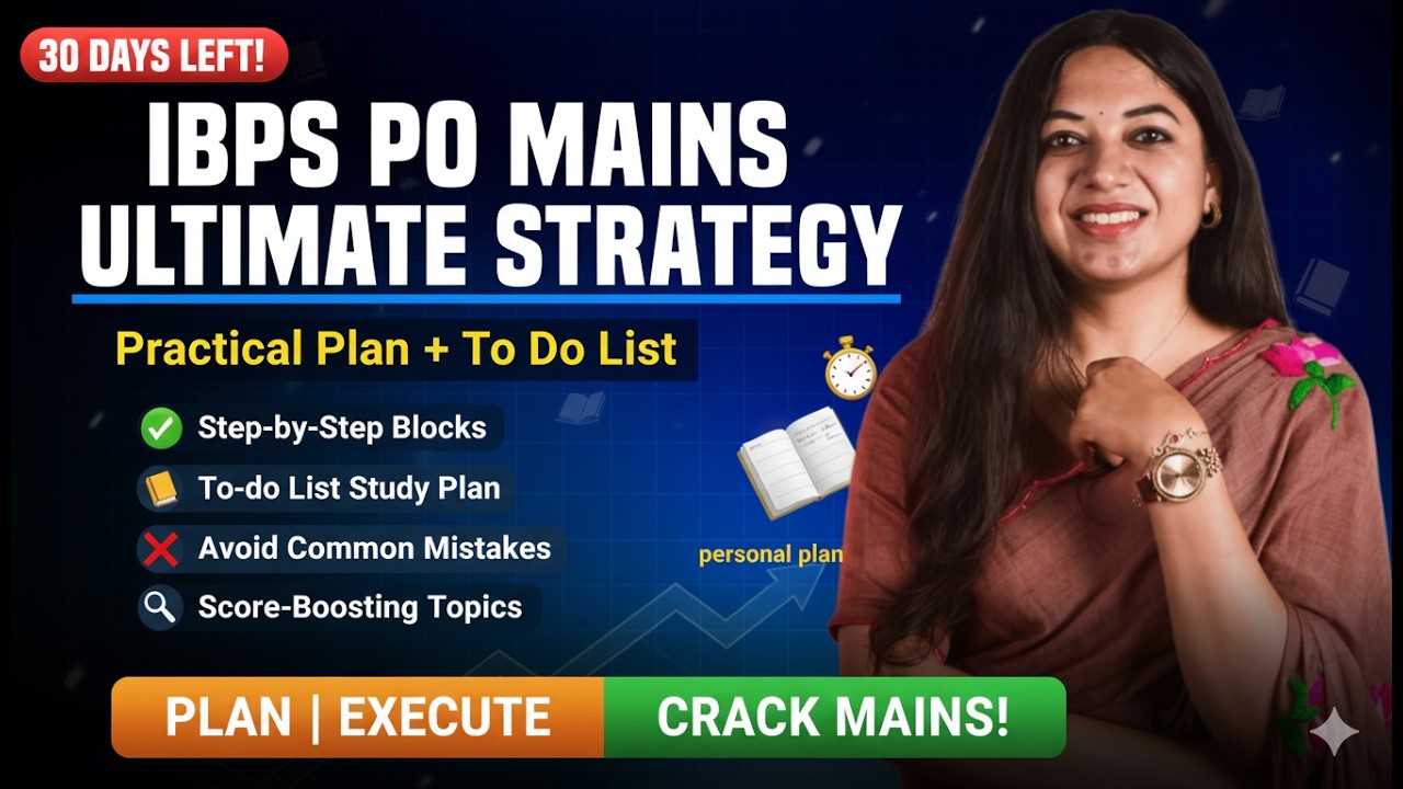 IBPS PO Mains Strategy | Sharing How I cleared Mains in 1st Attempt | Tanu Garg