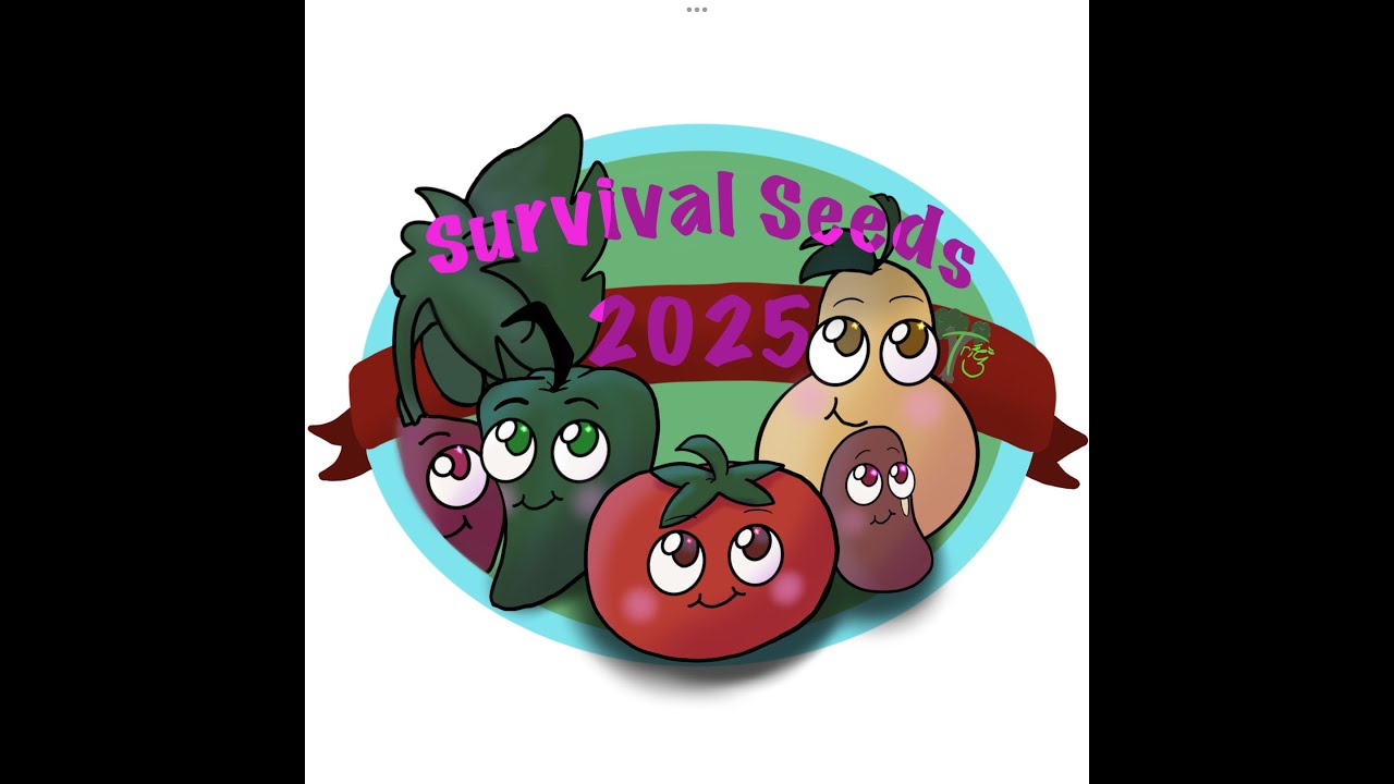 Survival Seeds Logo and Animation 🫑🍅🌱 #survivalseeds2025 #survivalseedscollab #vineyardchicks
