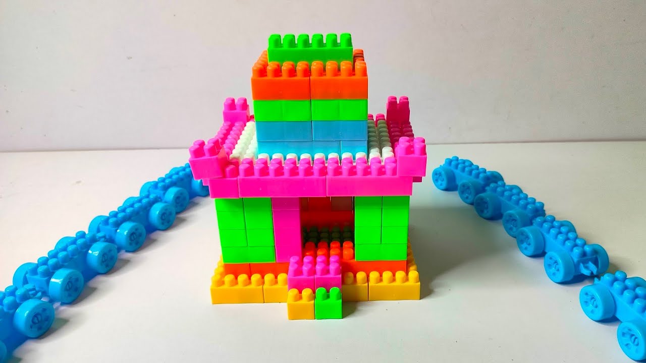 Satisfying DIY building House  / ASMR / Building Blocks / Blocks Game / building blocks fun.