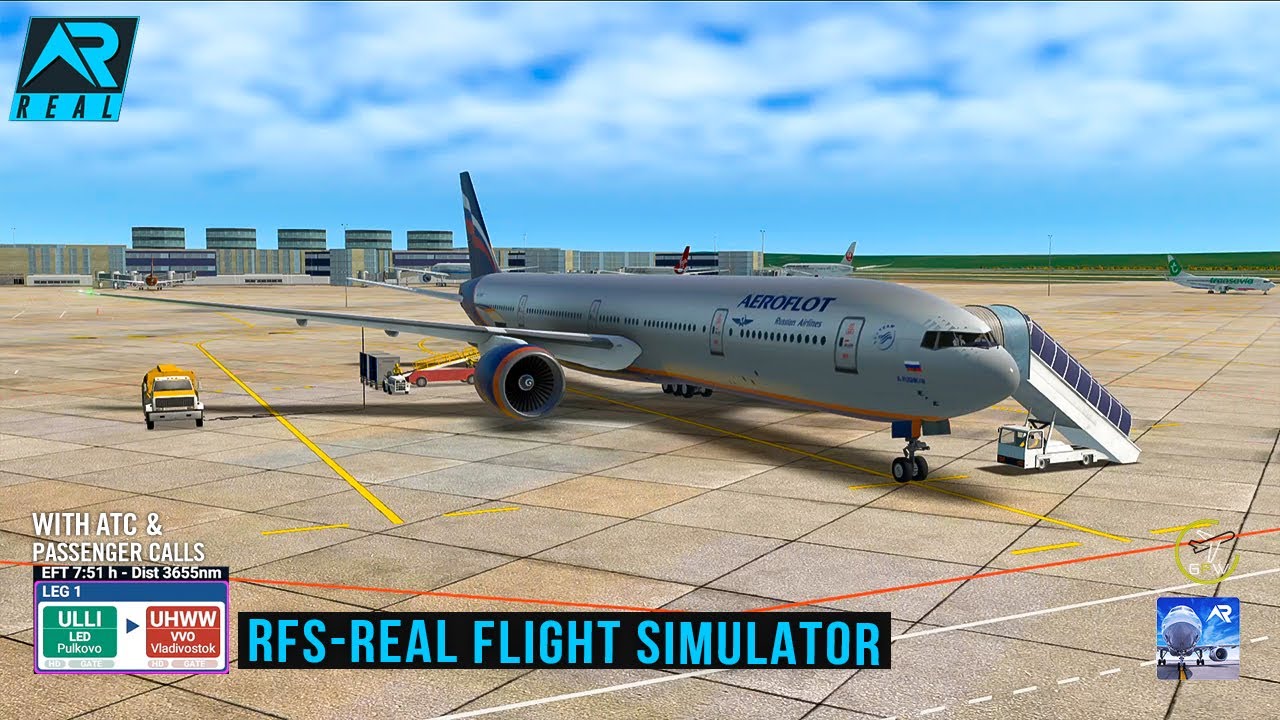 RFS - Real Flight Simulator- Saint Petersburg to Vladivostok|Full Flight|777|Aeroflot||FHD|RealRoute