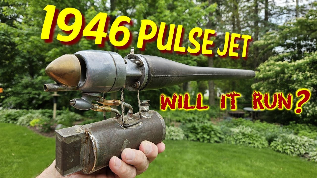 1946 RC Pulse Jet Engine - WILL IT RUN?  Let's find out! #jet #RC #airplane #viral PART 2 SOON!