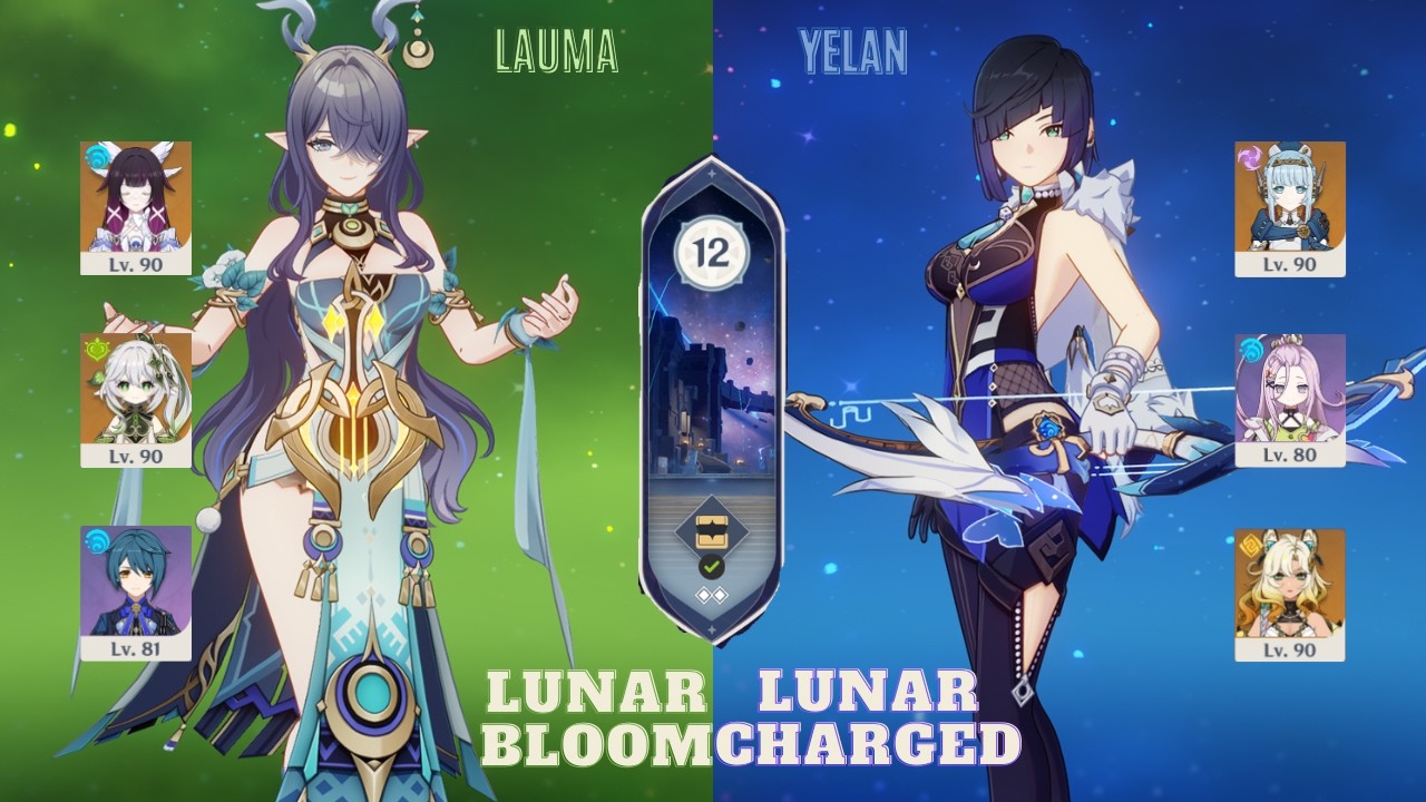 Lauma Lunar-Bloom, Yelan x Ineffa Lunar-Charged | Spiral Abyss | Genshin Impact 6.3