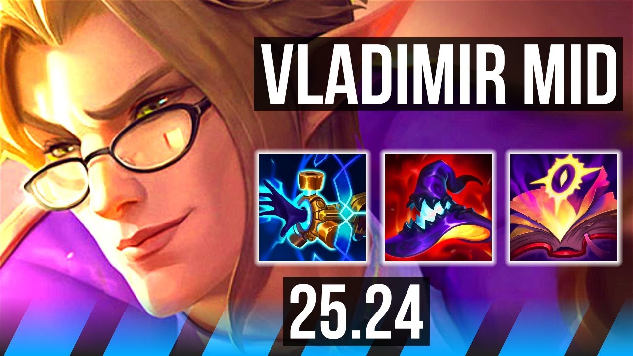 VLADIMIR vs SYLAS (MID) | Perfect KDA: 10/0/4 | KR Master | 25.24