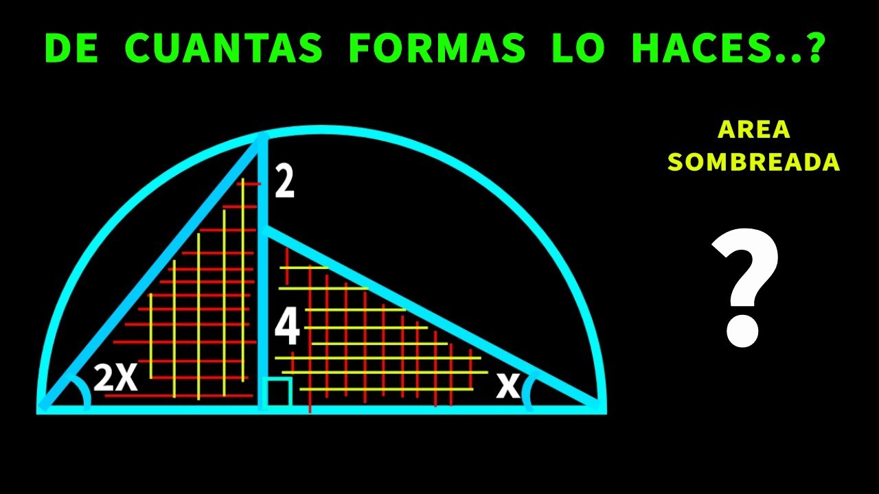 Bellísimo Reto de Geometría. ¿Puedes Calcular el Área Sombreada?