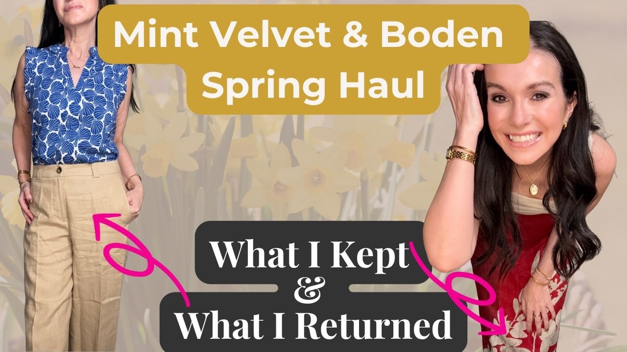 Mint Velvet & Boden Haul | What I Kept & Returned | # petite #MintVelvet #fashionover40 #boden