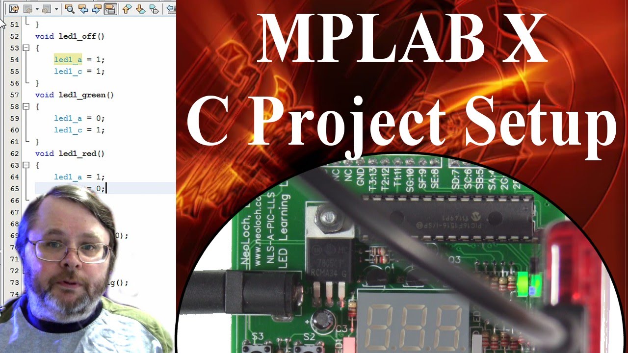 David's Lab: MPLAB X Project Setup and C Bi-Color LED Blinking Tutorial