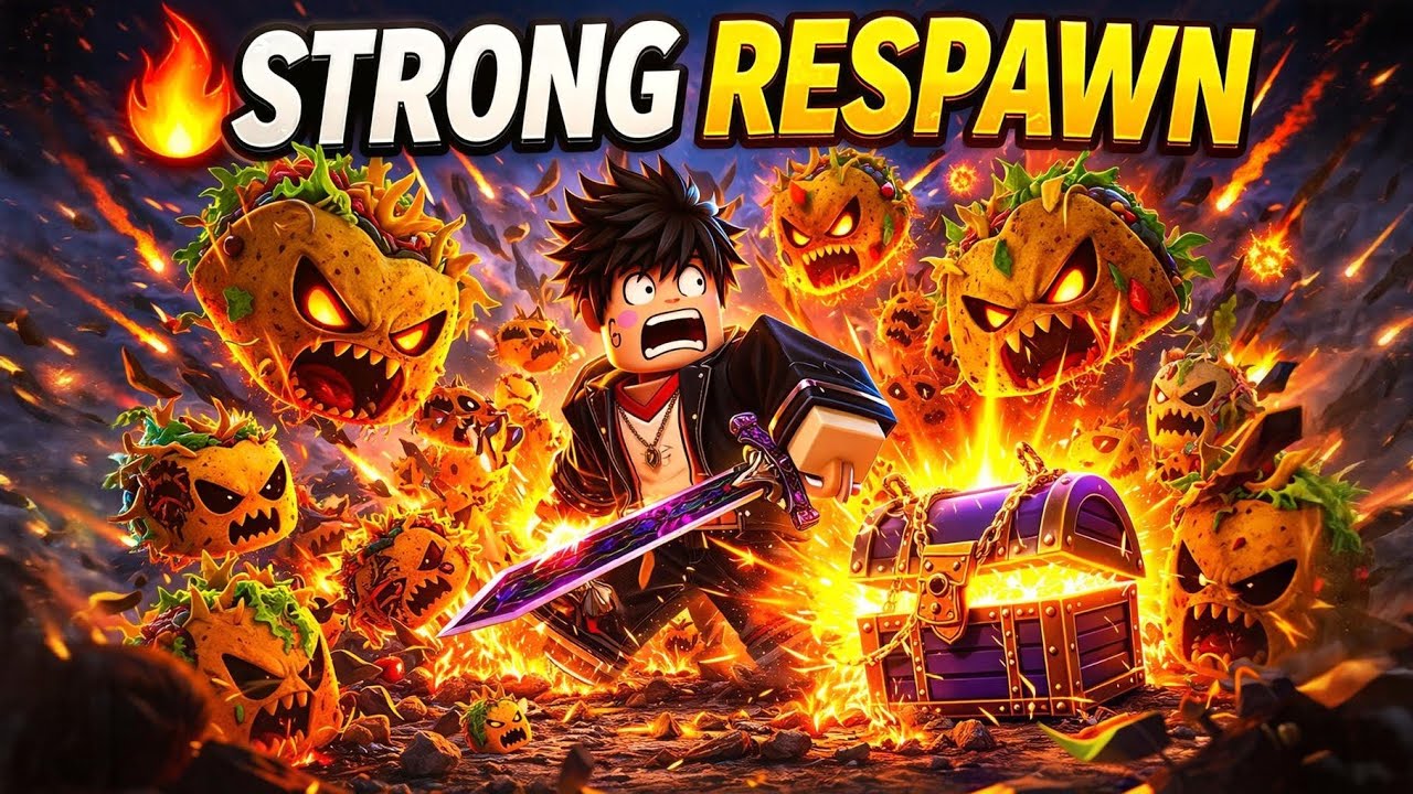 أقوى Respawn شفته في Blox Fruits 😱 حدث التاكو المجنون