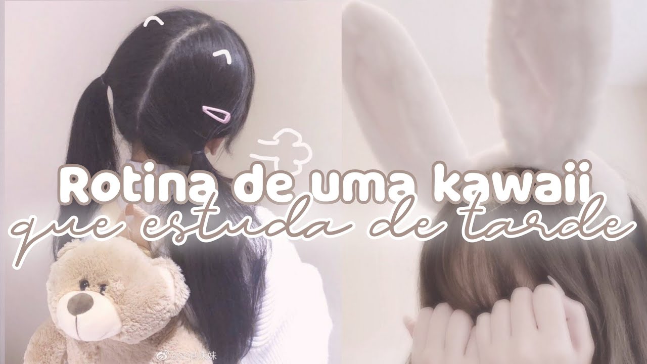 ʚ ،، Rotina para quem estuda a tarde - kawaii  ՚՚ 🐰 ៸៸ 𓂃