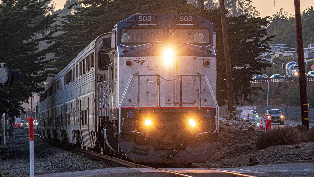 AMTK 503 & 509 Lead Amtrak Pacific Surfliners w/ Great K5LA Action!  (November/December 2024)