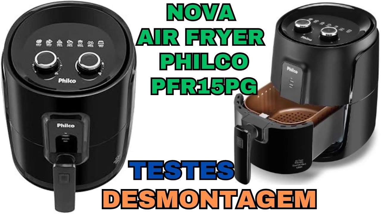nova fritadeira Air Fryer Philco PFR15PG não funciona! Veja como desmontar e analisar o defeito...