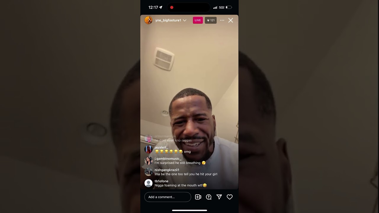 YNE Footure spazz on ant glizzy IG live (Must watch😂)