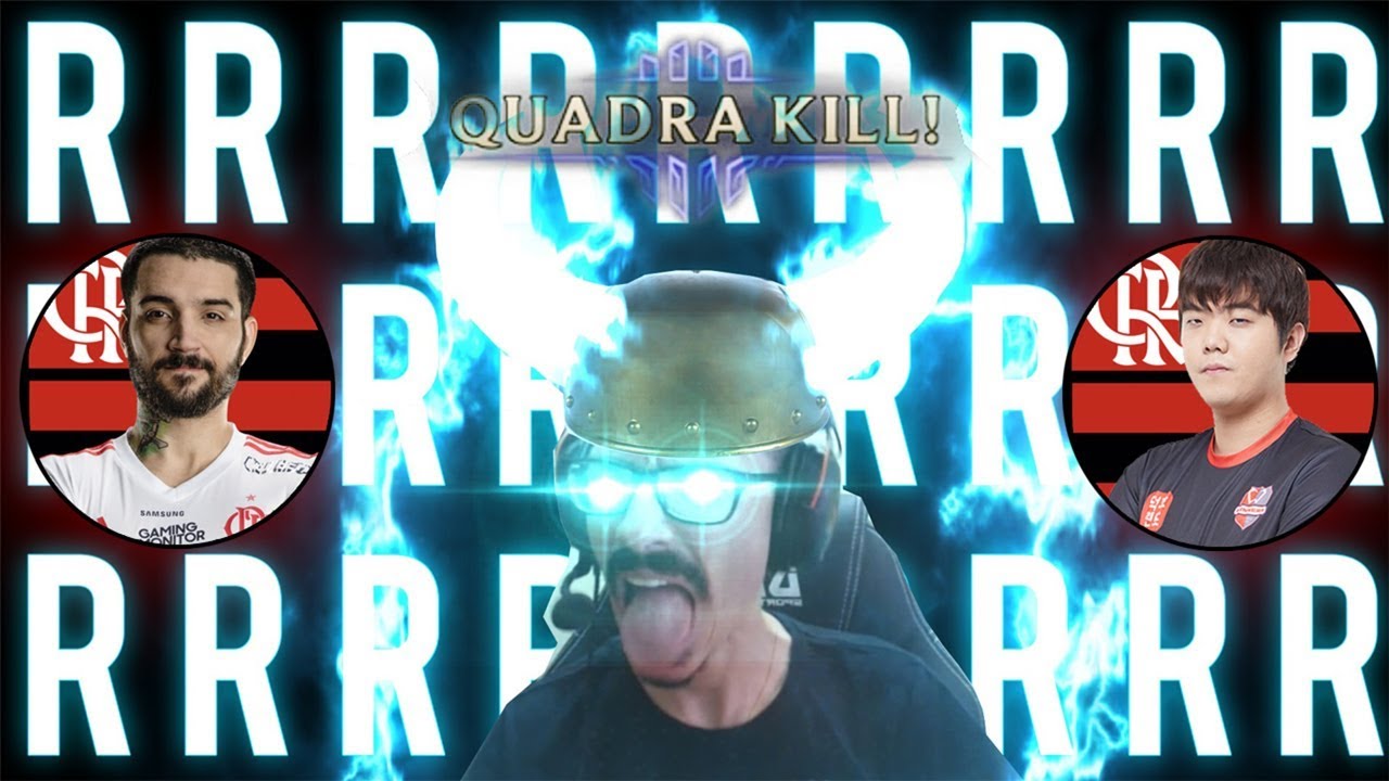 GAME INSANO! #2 - CARREGUEI A BOT LANE DO FLAMENGO COM UM QUADRA KILL SOLO