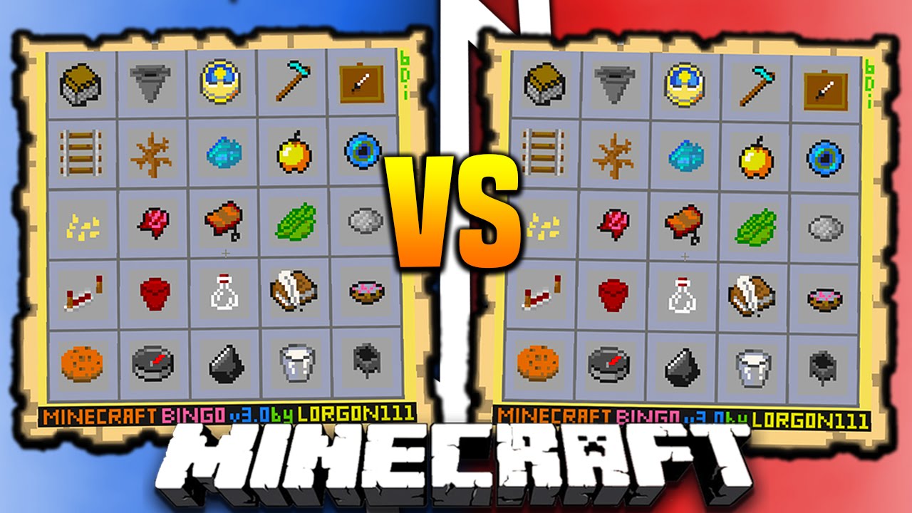 LUCK VS LUCK! | Minecraft SURVIVAL BINGO CHALLENGE #1