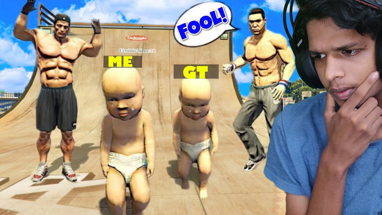 GTA 5 RP : Playing As Babies in Gta 5 Ft. @GAME THERAPIST Malayalam
