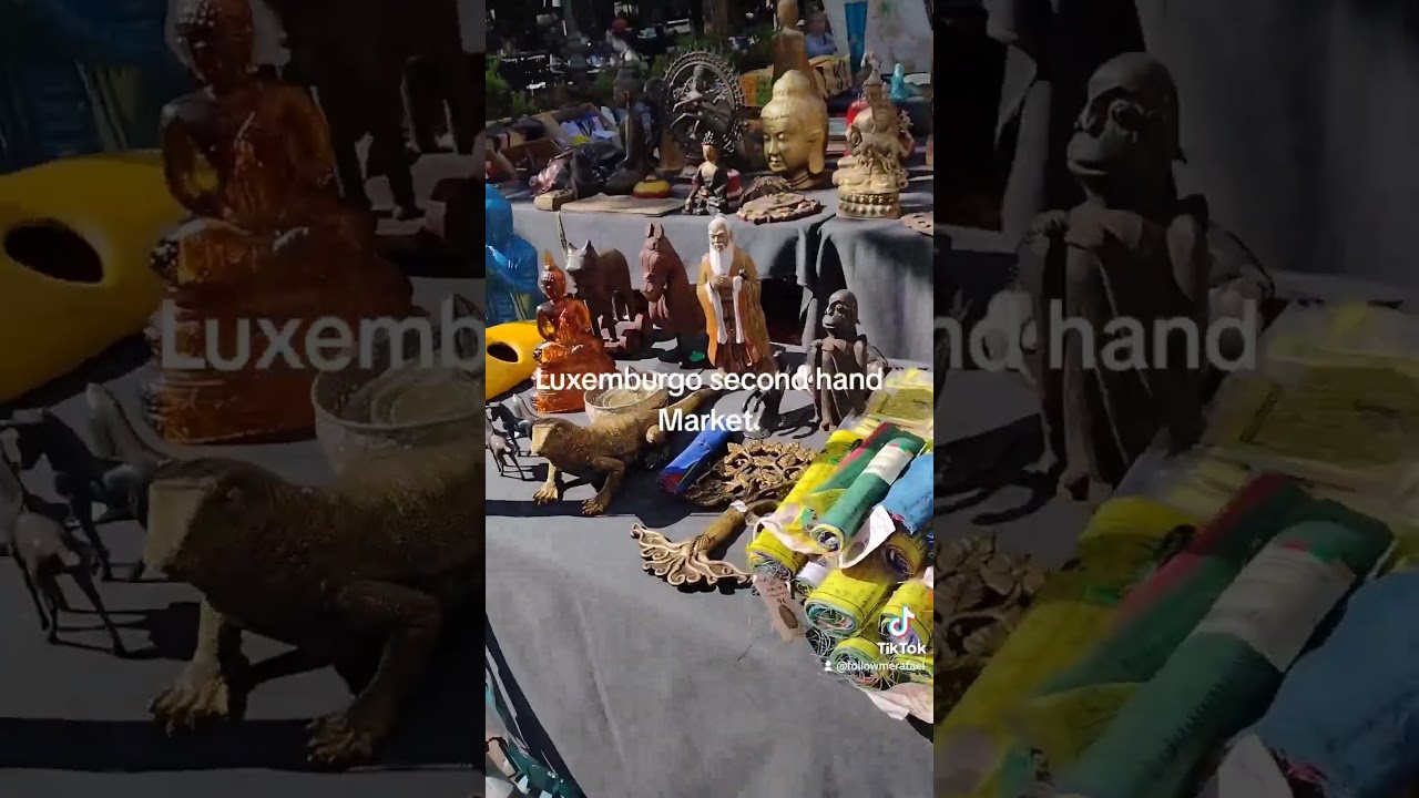 Luxembourg second hand market! #luxembourg #market #streetmarket