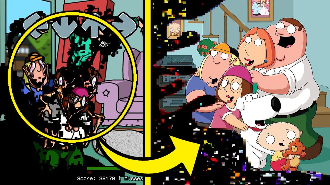 References in FNF Pibby VS Corrupted Peter | Pibby Family Guy | Learning with Pibby