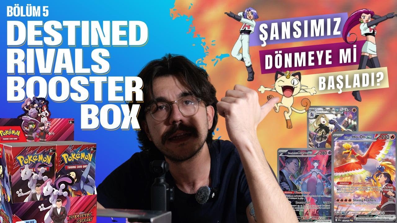 BÖLÜM 5: ŞANSIMIZ DÖNMEYE BAŞLADI MI? - POKEMON DESTINED RIVALS BOOSTER BOX (36 PAKET) AÇILIŞI
