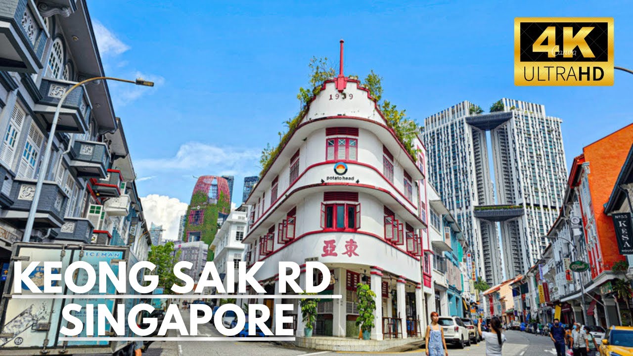 Keong Saik Road & Duxton Plain Park Tour ~ Singapore Walking Tours [4K]