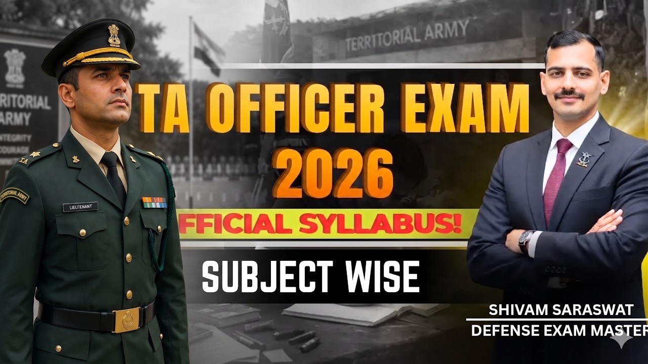 Territorial Army Officer Syllabus 2026 | TA Exam Pattern & Selection Process