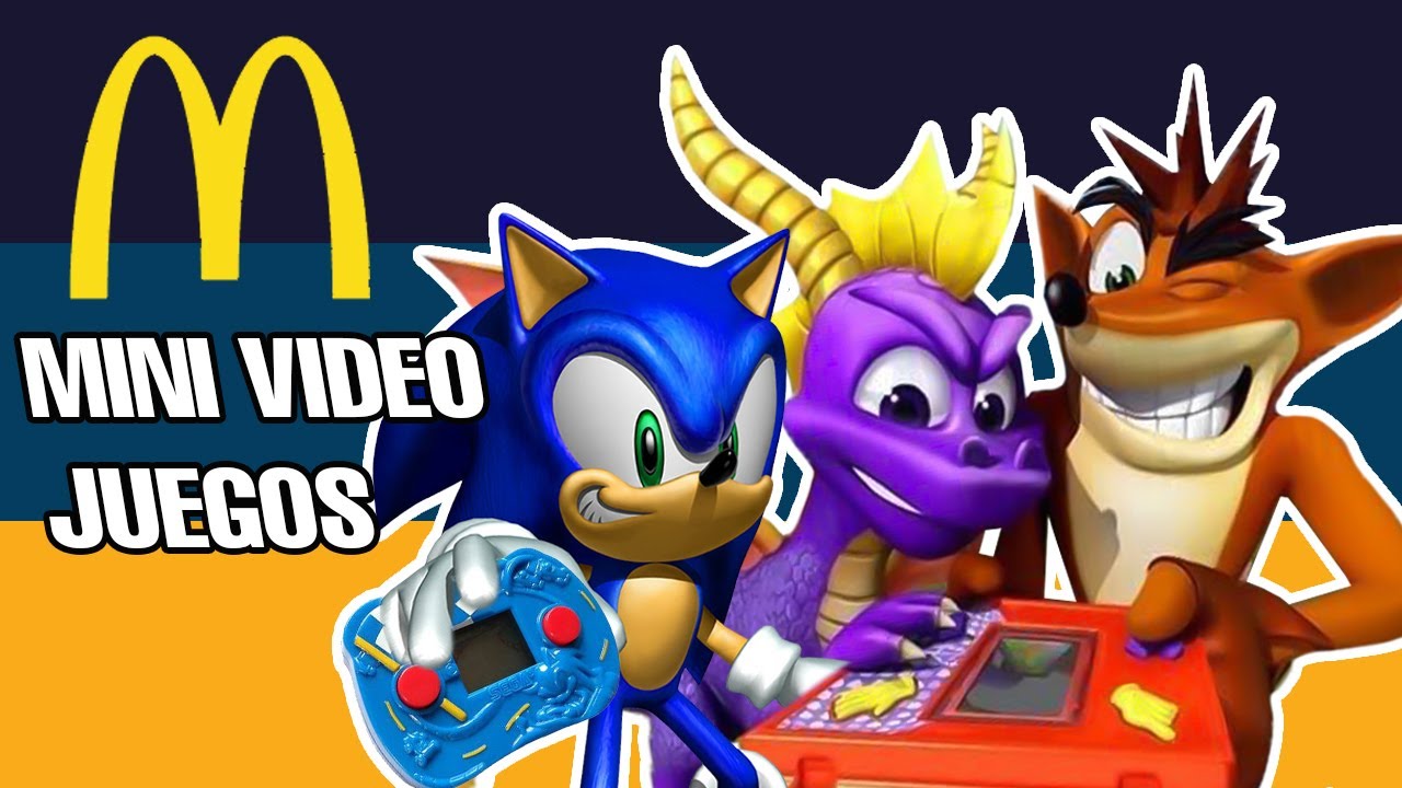 McDonald's MINI VIDEOJUEGOS - SONIC, CRASH Y SPYRO