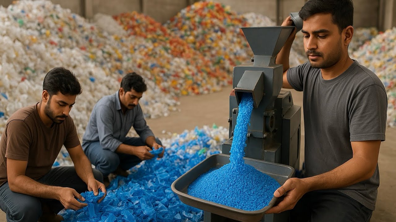 In Plastic Recycling Factory ! How they  Recycle Tons of Plastic Scrap and Make Plastic Pipes