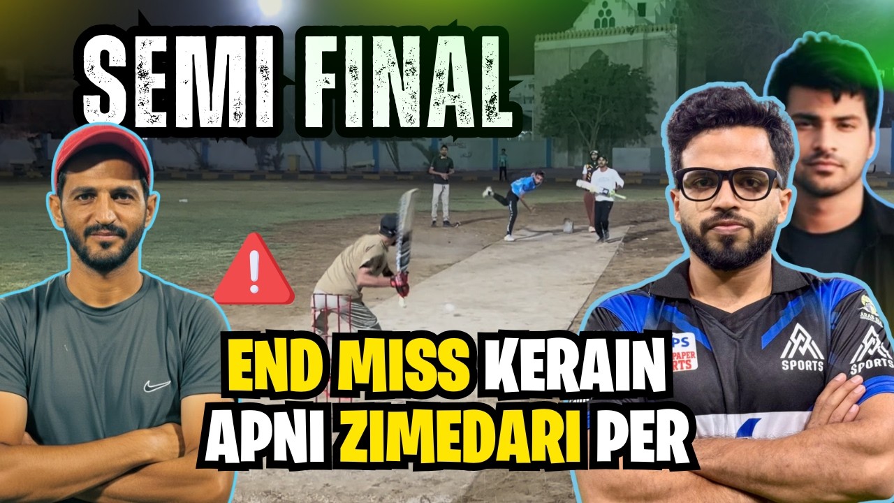 Saansain Ruk Jayengi 😳 | Nail-Biting Semi Final | TapeBall Cricket Vlog