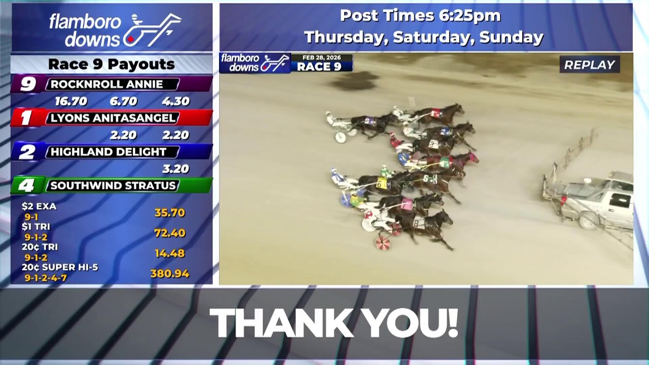 Flamboro Downs Live Stream 02/28/2026
