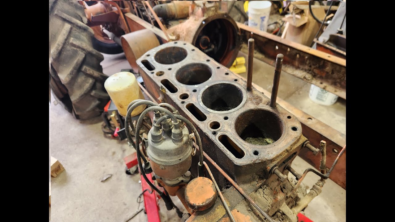 Allis Chalmers Stuck Engine Removed