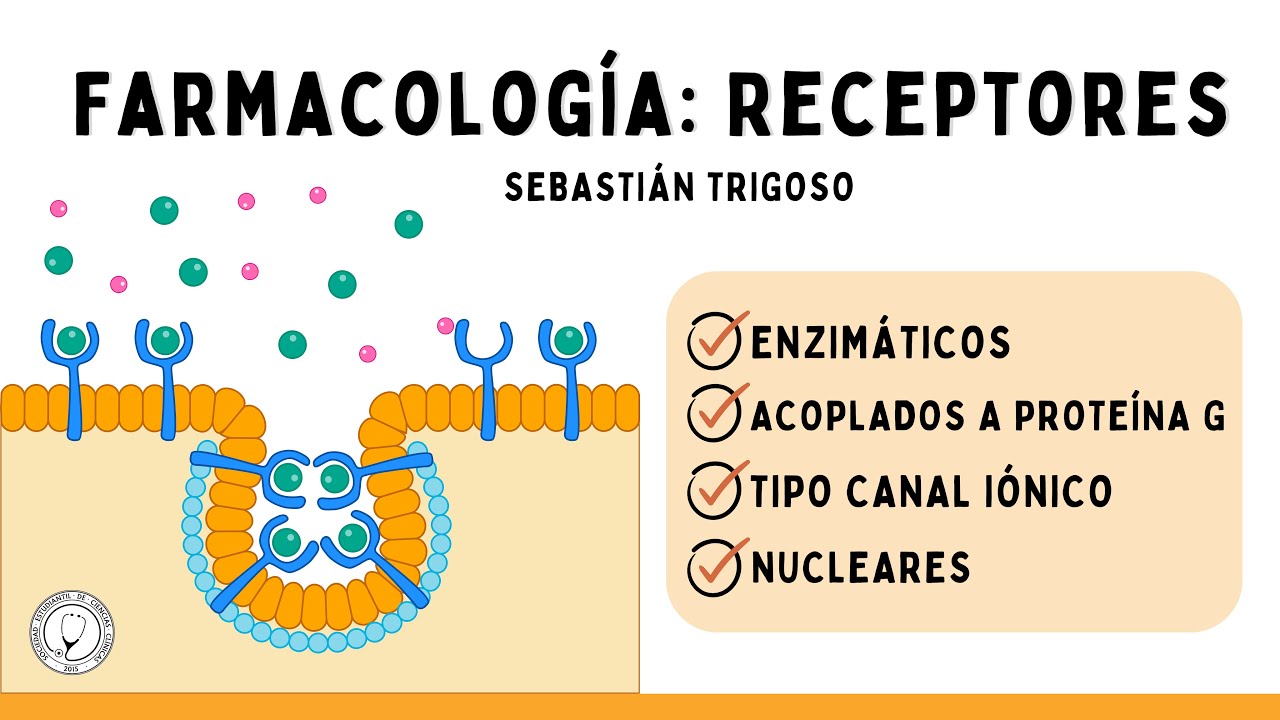 RECEPTORES ENZIMÁTICOS,  ACOPLADOS A PROTEÍNA G, TIPO CANAL IÓNICO Y NUCLEARES| FARMACOLOGÍA
