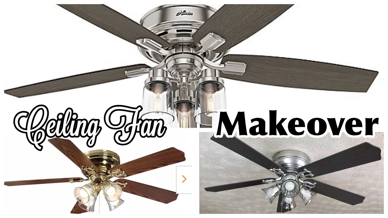 HOW TO SPRAY PAINT A CEILING FAN | Hunter Bennett 52” Inspired DIY