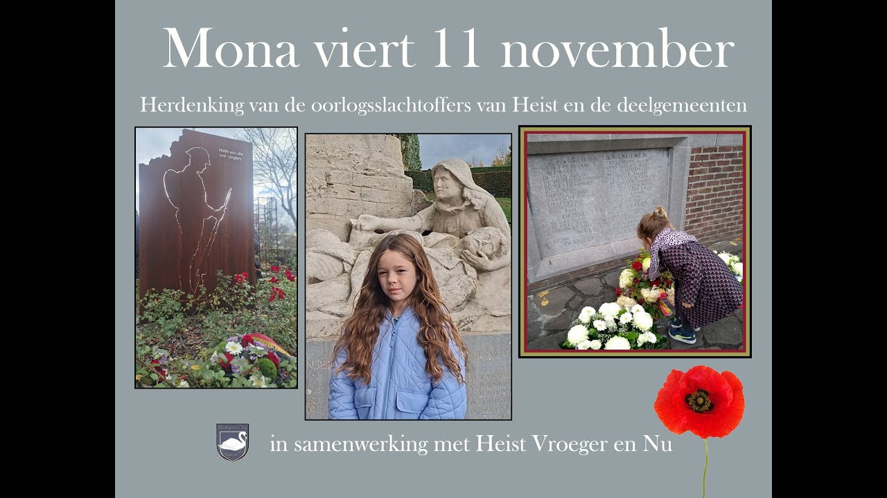 Mona herdenkt de oorlogsslachtoffers op 11 november - Wapenstilstand in Heist-op-den-Berg.