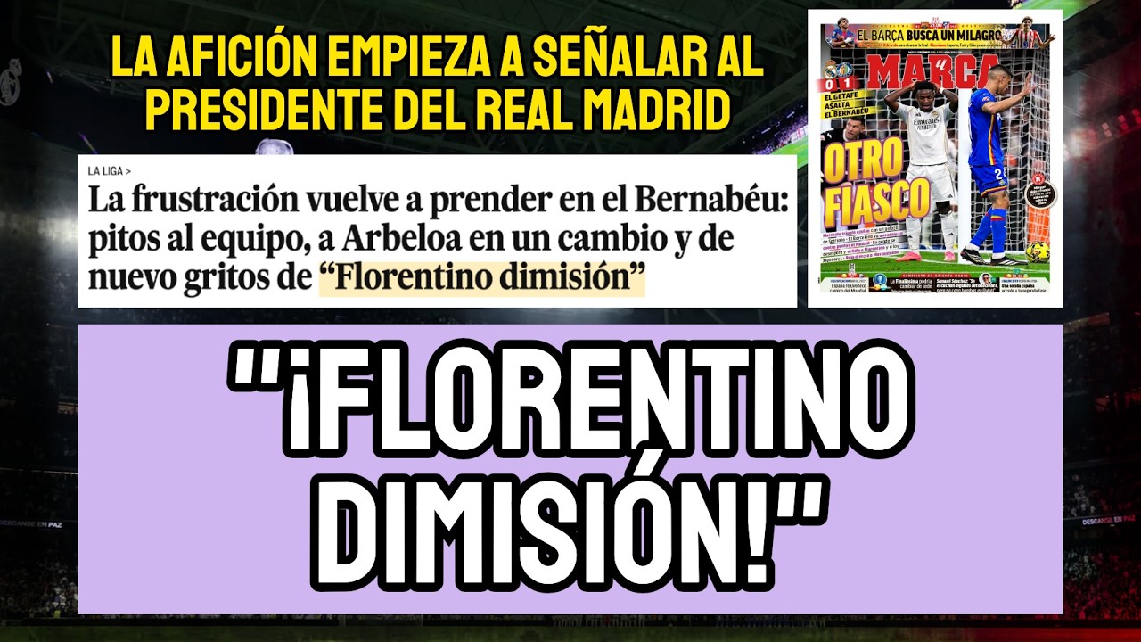 FLORENTINO PÉREZ CONTRA LAS CUERDAS: EL BERNABÉU LO SEÑALA Y LA CRISIS ES TOTAL | BOCHORNO MBAPPÉ
