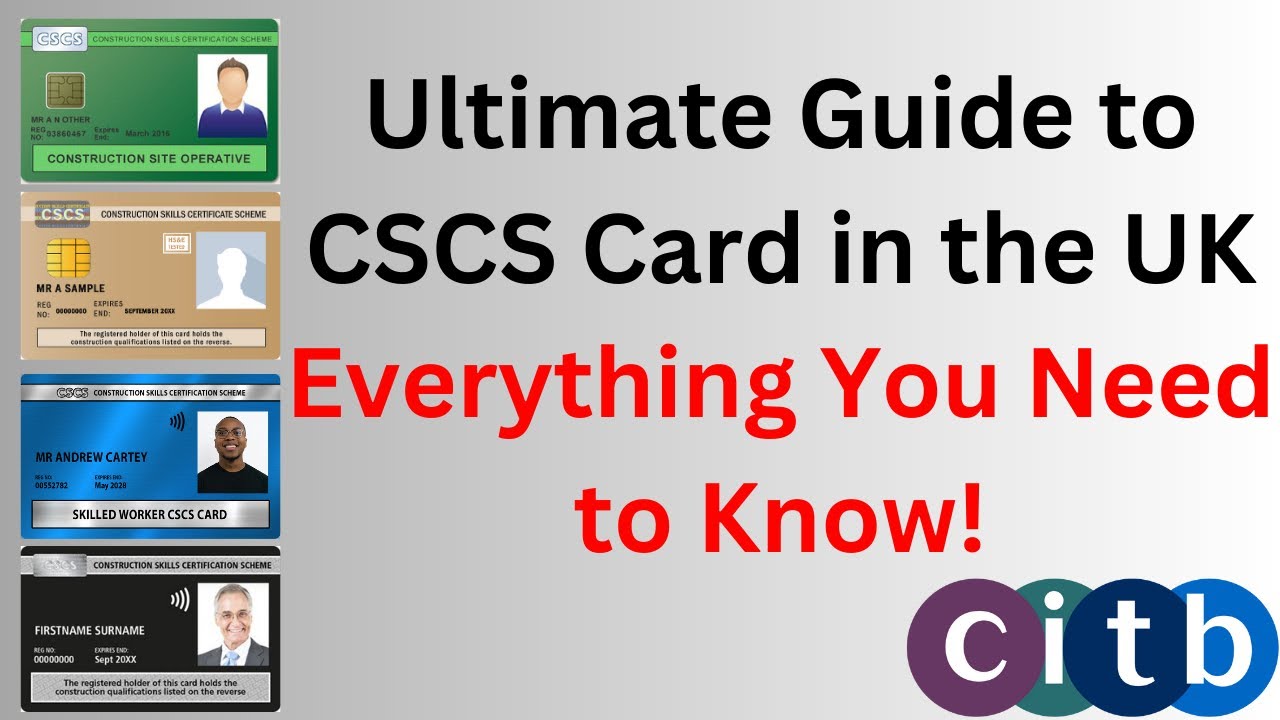 Полное руководство по карте CSCS в Великобритании | Как получить карту CSCS | Сколько стоит карта...