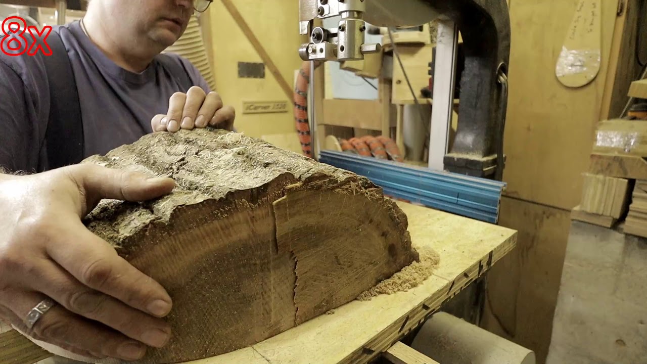 Bowl Blank Circle Cutting Jig on the Bandsaw