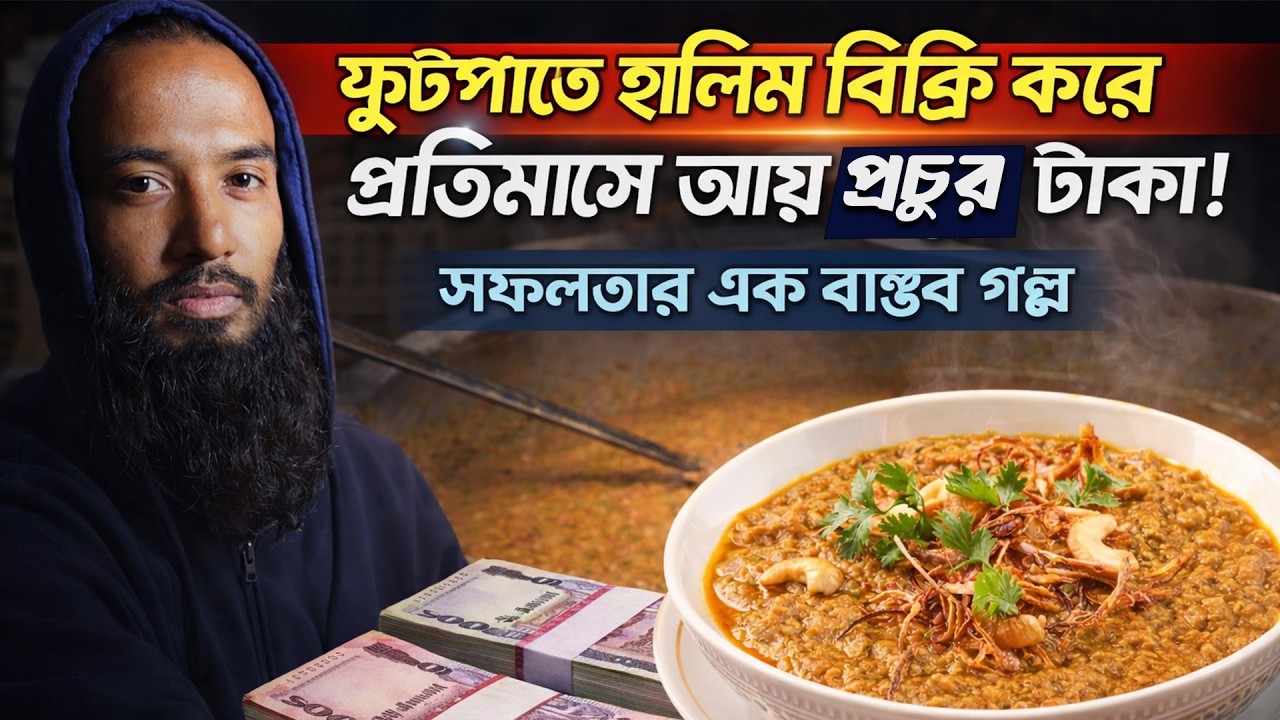 ফুটপাতে হালিম বিক্রি করে প্রতিমাসে আয় প্রচুর টাকা! সফলতার এক বাস্তব গল্প | Halim Business Idea