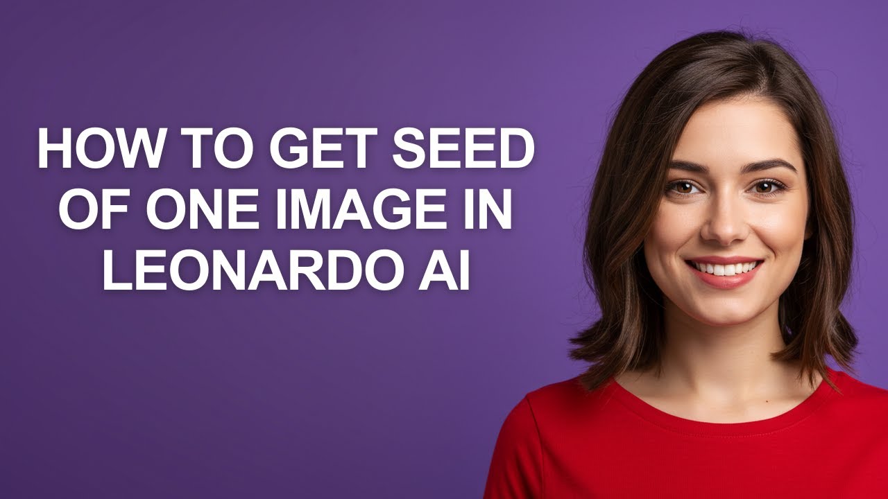 How to Get Seed Of One Image In Leonardo Ai - AshleyHowTo