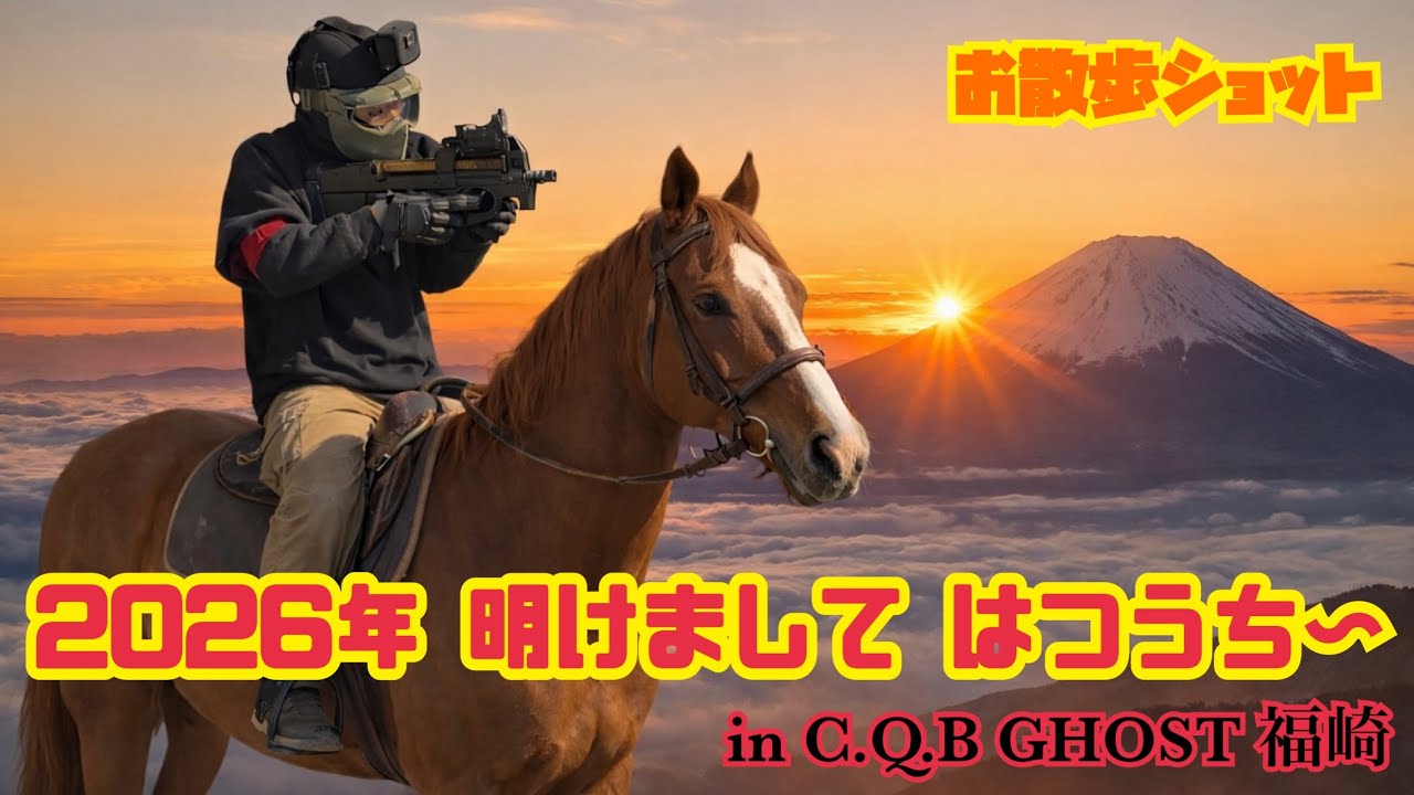 （サバゲー）CQB GHOST 福崎で2026年お散歩ショットのはつうちです