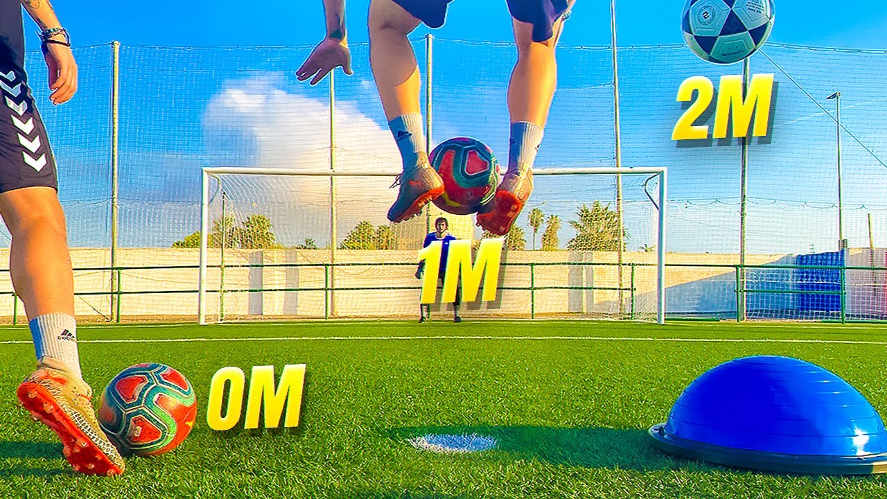 😱 PENALTIS SORPRESA con EL BALÓN MÁS DURO y REMATES AÉREOS ⚽ ¡Retos de Fútbol!