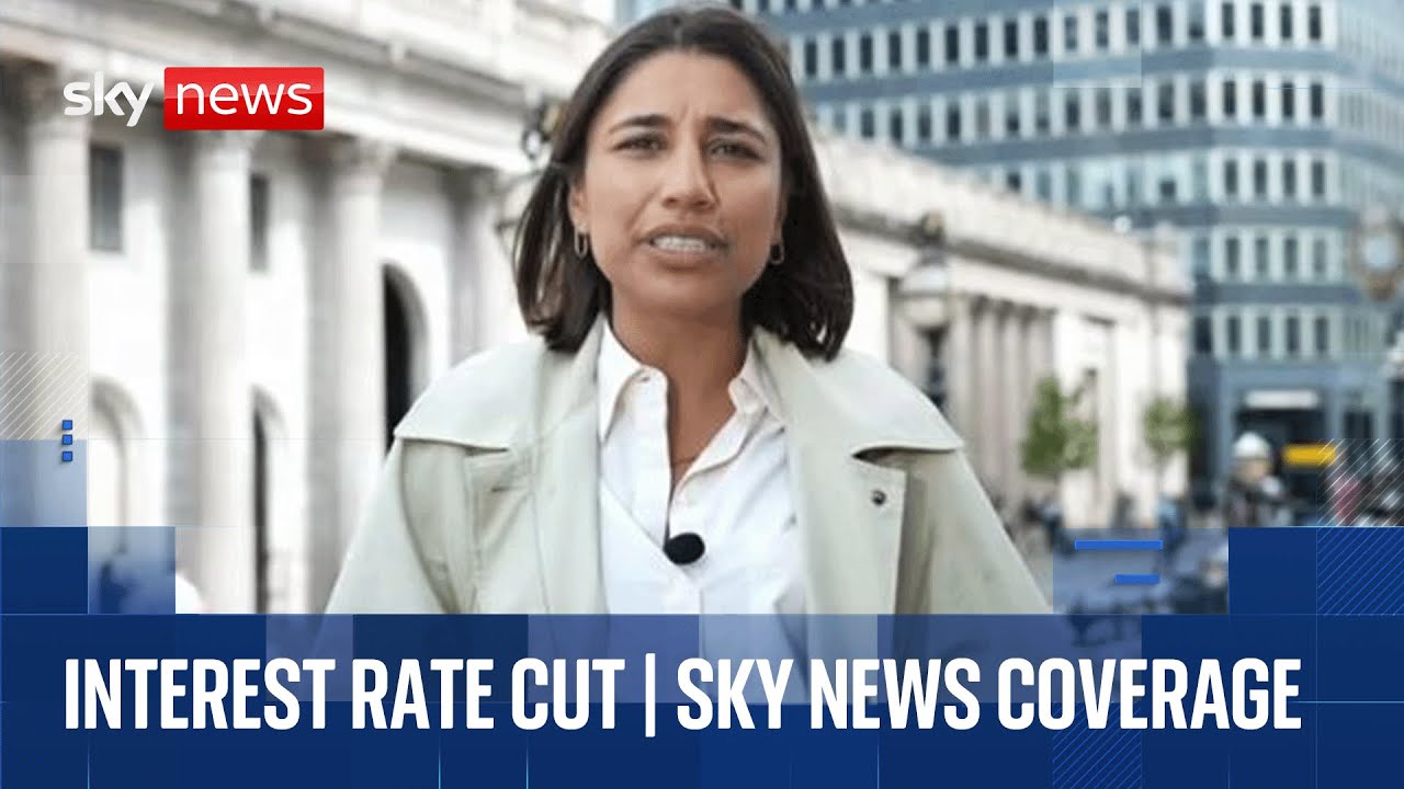 Bank of England cuts interest rate from 4.25% to 4% | Sky News coverage